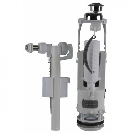 Mécanisme double volume poussoir et robinet (carton) - SIAMP : 37950110