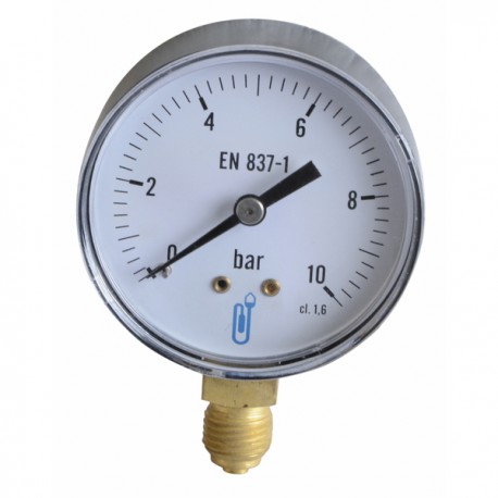 Manomètre ABS, sec non remplissable Ø 63mm, 0/10bar