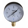Manomètre acier, sec non remplissable Ø100mm, 0/6bar