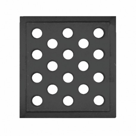 Grille en fonte pour cheminées 160x160mm