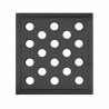 Grille en fonte pour cheminées 160x160mm