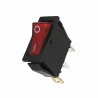 Interrupteur lumineux rouge 0/1 15A 3XFASTON
