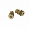 Raccord à olive droit M1/4" x tube 6mm (X 2) - DIFF