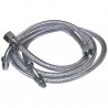 Flexible fioul 3/8" x 1/4 bague coudé 90° 900mm (X 2)