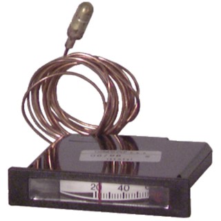 Thermomètre rectangulaire, capillaire 1500mm, 0/120°C