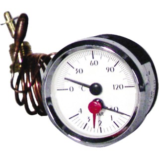 Thermomanomètre 0 à 120°C - 0 à 6b