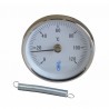 Thermomètre d'applique, Ø 80mm, 0/120°C