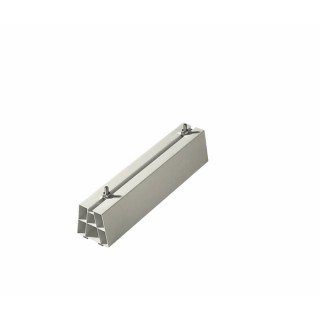Kit supports sol plastique blanc crème 450 x 80 x 80 avec 4 vis (X 2)