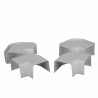 Courbe plane 110x75 blanc pur 9010 (X 6)