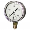 Manomètre inox, glycérine Ø 63mm, 0/40bar