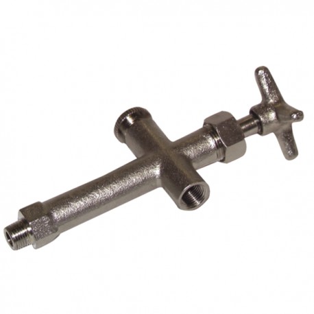 Robinet avec purgeur et raccord M1/8"
