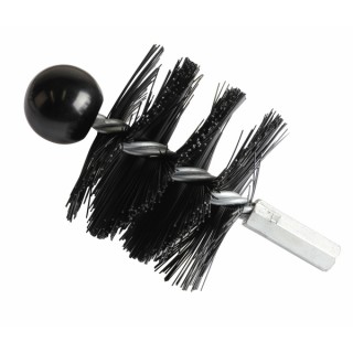 Écouvillon nylon haute température poêle à pellets Ø80mm