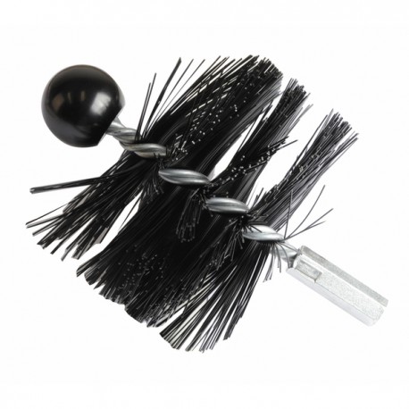 Écouvillon nylon haute température poêle à pellets Ø110mm