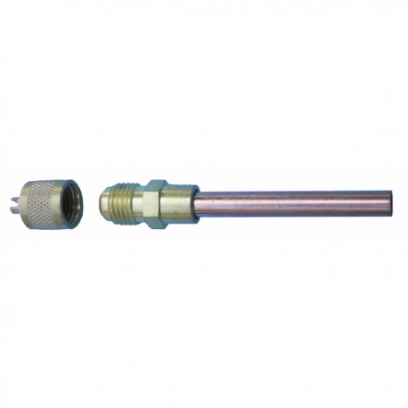 Raccord prolongateur à valve 1/4" à souder