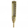 Thermomètre industriel droit, plongeur  63mm, 0/120°C