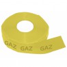 Ruban adhésif d'identification gaz jaune 50mm x 60m
