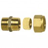 Raccord à bague droit M3/8" x tube 10mm (X 10) - DIFF