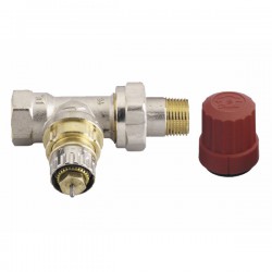 Vanne de radiateur thermostatique en laiton M30 * 1.5, vanne droite d'angle  de chauffage électrique for actionneur de tête de commande électrique 2  voies (Size : DN20, Color : Angle valve) : : Bricolage