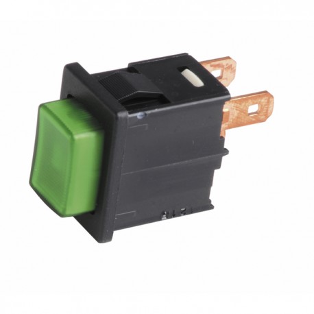 Bouton poussoir L4 N/vert - DIFF pour De Dietrich Chappée : V15804542