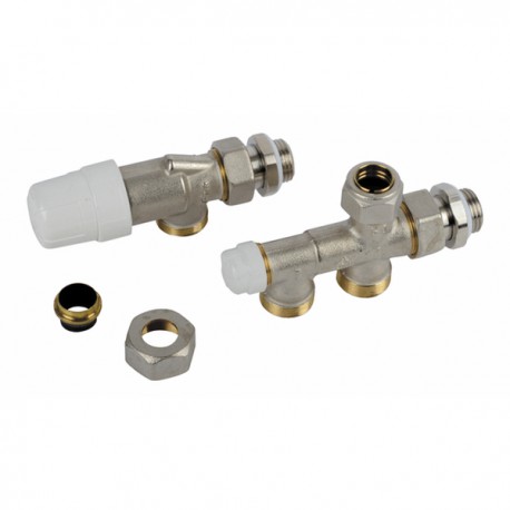 Kit robinet monotube/bitube à 4 voies thermostatisable 1/2" - RBM : 2250450