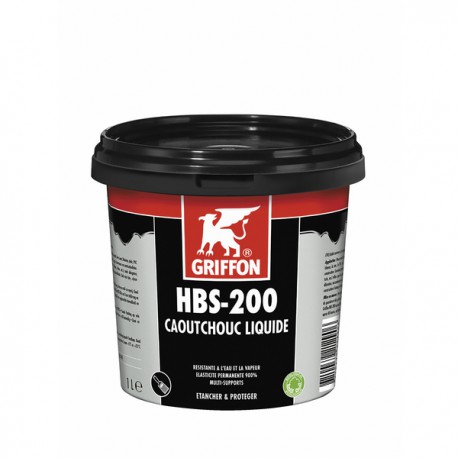 Enduit d'étanchéité HBS-200 CAOUTCHOUC LIQUIDE 1l - GRIFFON : 6308866