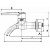 Robinet antigel breveté SKY M1/2'' - EFFEBI SPA : 1750P404