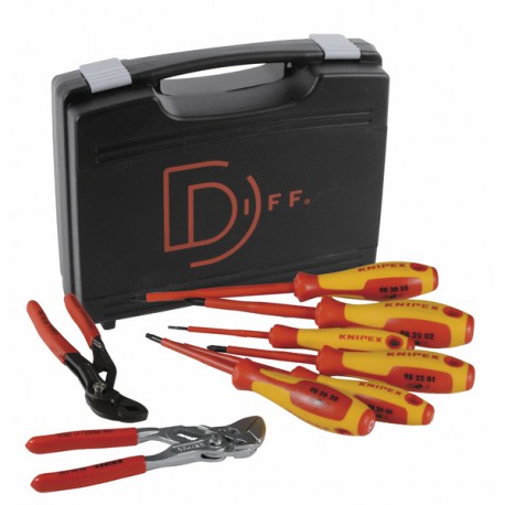 Mallette indispensable outillage 8 pièces - KNIPEX : 902515