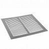 Grille de ventilation aluminium anodisé 250x250 - ANJOS : 6607