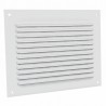 Grille à auvents en aluminium prélaqué blanc GA BL 200 x 200 - ANJOS : 6705