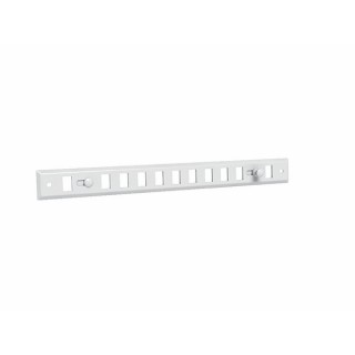Grille obturable aluminium prélaqué blanc GO BL 400 x 30 - ANJOS : 7121