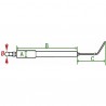 Électrode allumage - DIFF pour Weishaupt : 15124314147
