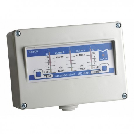 Centrale de détection 3 voies, pour gaz naturel/GPL, SE194K - TECNOCONTROL : SE194K
