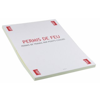 Formulaire "permis de feu" format A4 - DIFF