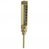 Thermomètre industriel droit, plongeur 100mm, 0/120°C