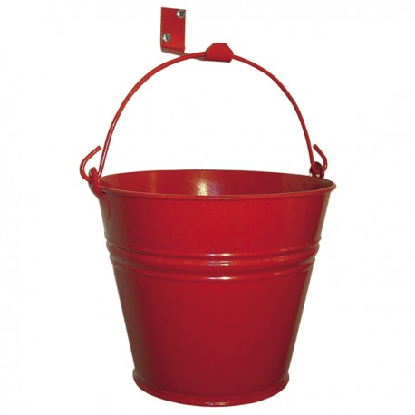Seau rouge avec support
