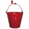 Seau rouge avec support
