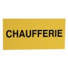 Étiquette rigide chaufferie