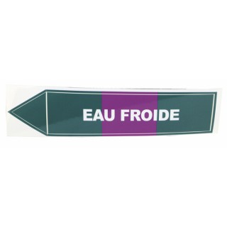 Étiquette souple adhésive eau froide (X 10)