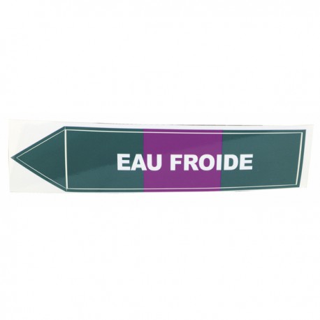 Étiquette souple adhésive eau froide (X 10)
