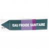 Étiquette souple adhésive eau froide sanitaire  (X 10)