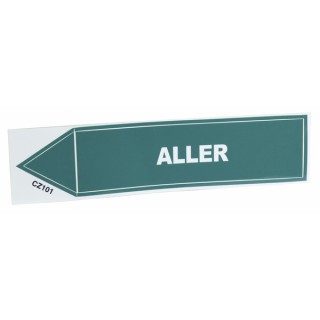 Étiquette souple adhésive aller (X 10) - DIFF