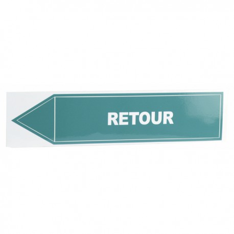 Étiquette souple adhésive retour (X 10)