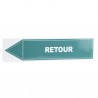 Étiquette souple adhésive retour (X 10)