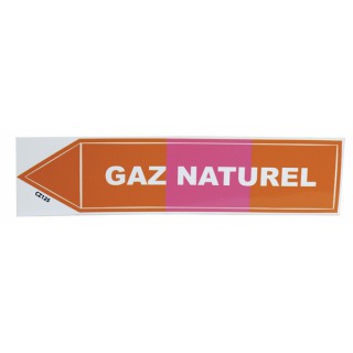 Étiquette souple adhésive gaz naturel (X 10)