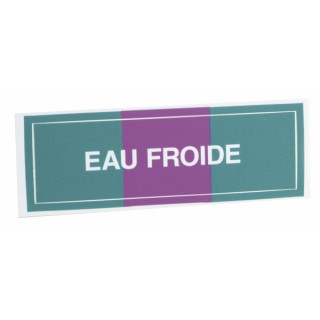 Étiquette souple adhésive eau froide (X 10) - DIFF