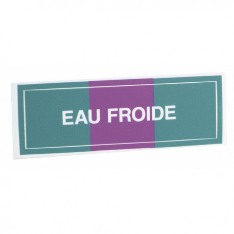 Étiquette souple adhésive eau froide (X 10)