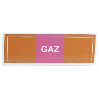 Étiquette souple adhésive gaz (X 10)