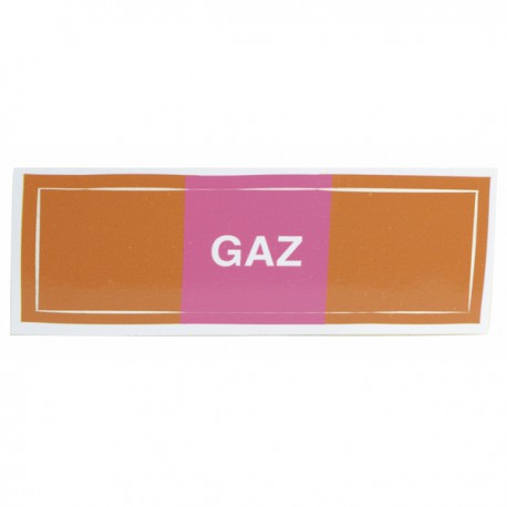 Étiquette souple adhésive gaz (X 10)