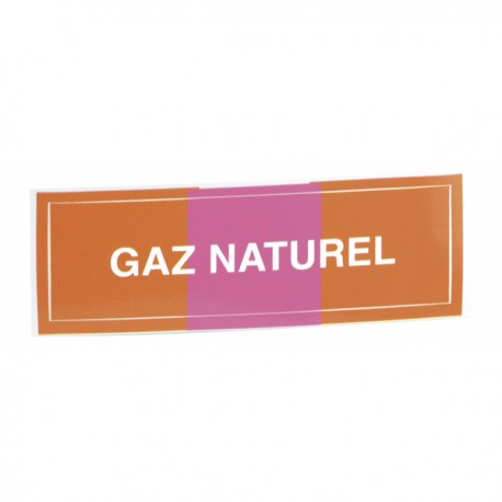 Étiquette souple adhésive gaz naturel (X 10)