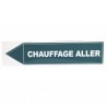 Étiquette souple adhésive chauffage aller (X 10)
